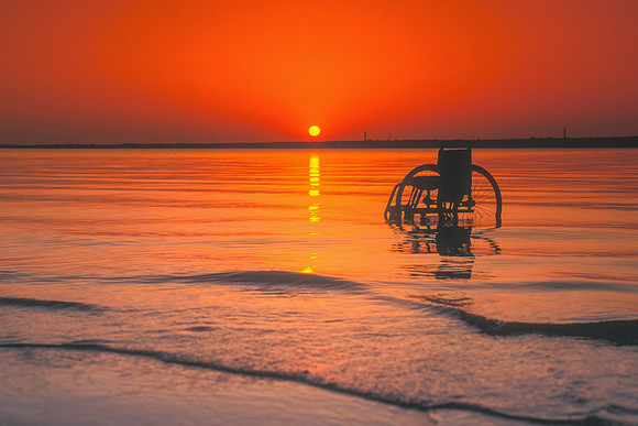 Abandoned Wheelchair, 1995