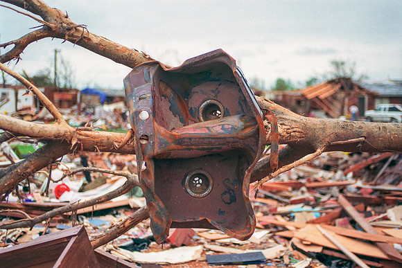 Tornado Damage (Sink Around Tree), Moore, Oklahoma, 1999