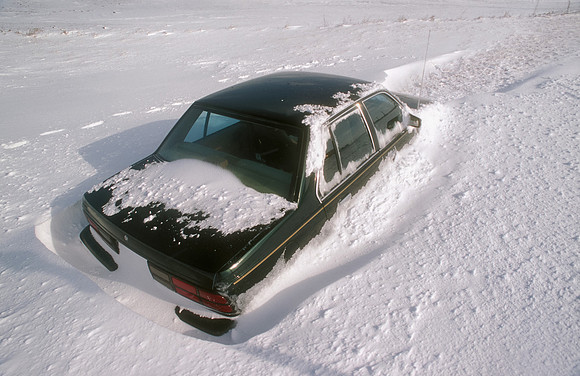 Car Buried in Snow
