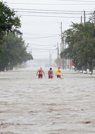 Rescues in Texas During Hurricane Ike