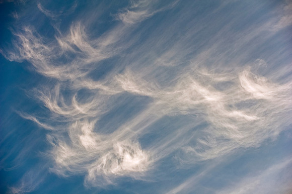 Cirrus Unicinus Clouds (Nickname: Mare's Tail Cirrus)