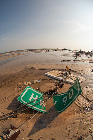 Hurricane Katrina Destroys Highway 90