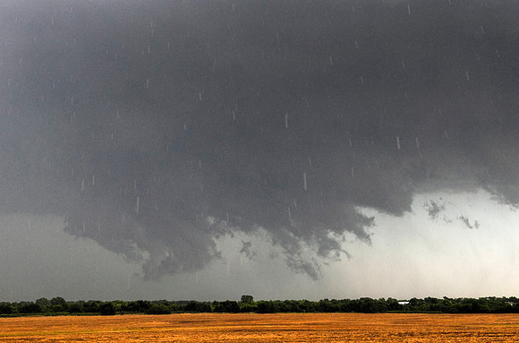 Hailstones Falling From Sky