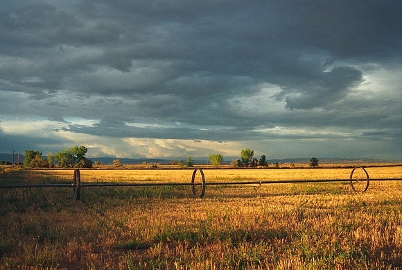Stormy Sky Over Beautiful Farmland