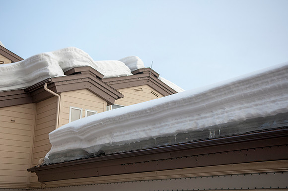 Heavy Snowpack on Roof