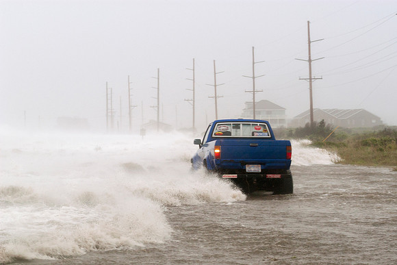 Hurricane Isabel - Motorist Trapped in Truck
