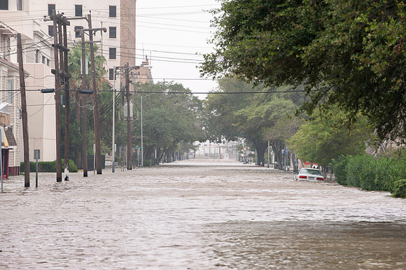 Flooding in Texas Due to Hurricane Ike