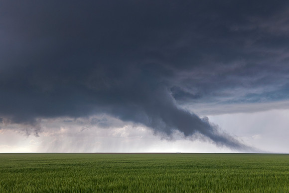 Ground Fog Feeding Into Developing Wall Cloud