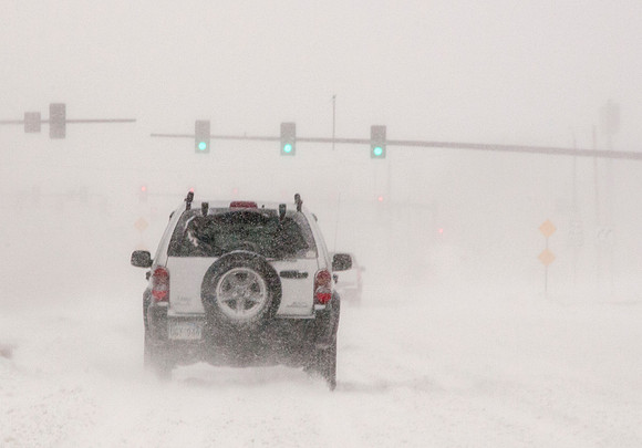 Blizzard Conditions in City (Day)