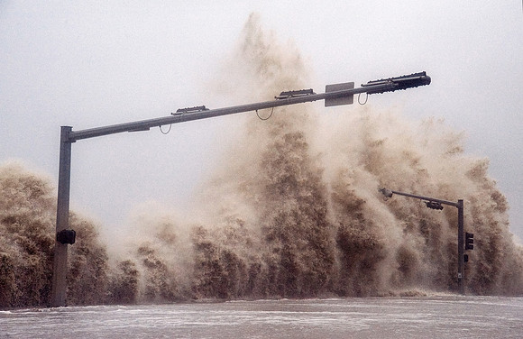 Hurricane Ike Striking Texas