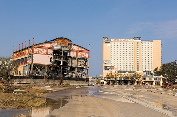 Hurricane Katrina Destroys Casino in Mississippi