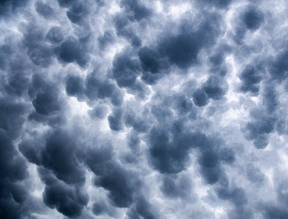 Thunderstorm with Mammatus Clouds
