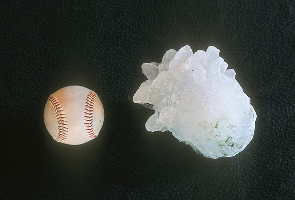 Hailstone Larger Than a Baseball