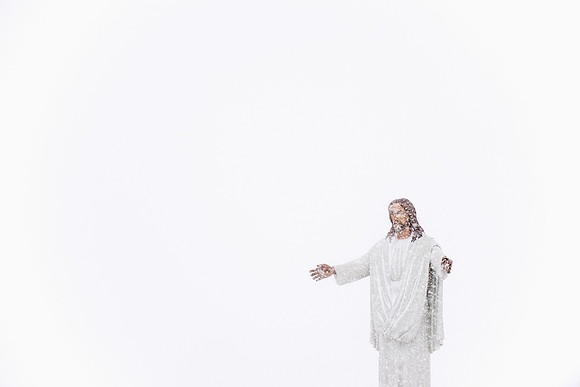 Jesus in a Snowstorm