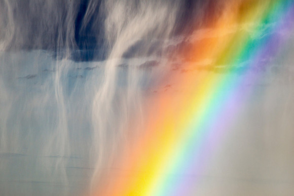 Hail Curtain and Rainbow