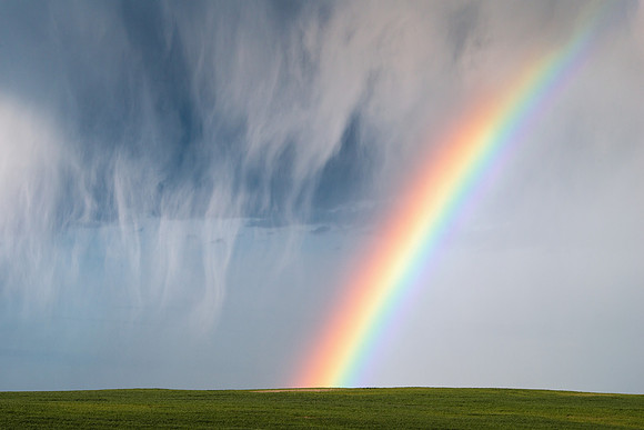 Rainbow and Hail Shaft